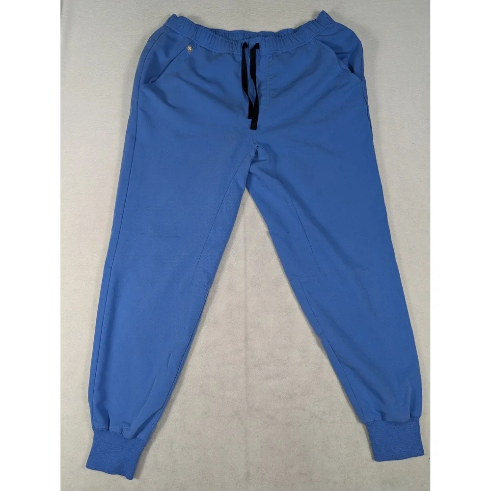 Figs Tansen Jogger Style Mens Scrub Pants Ceil Blue Size Medium/Small
